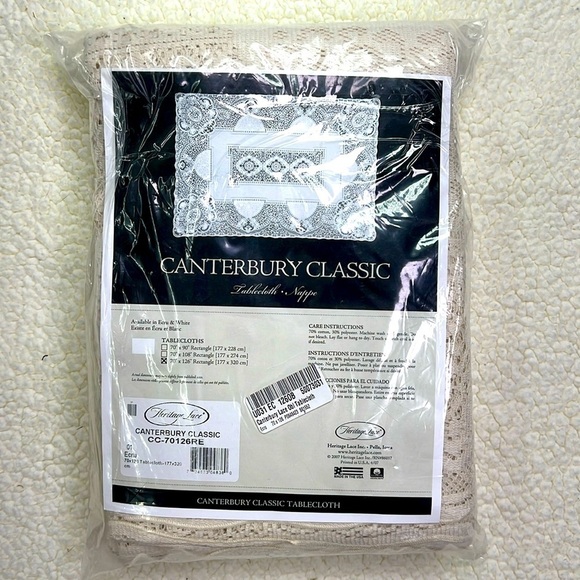 New in Package Vintage Heritage Lace Tablecoth - Picture 1 of 6